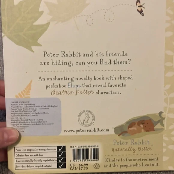 Easter Basket Bundle- Pat the Bunny and Peter Rabbit Peek a boo books - Picture 11 of 11